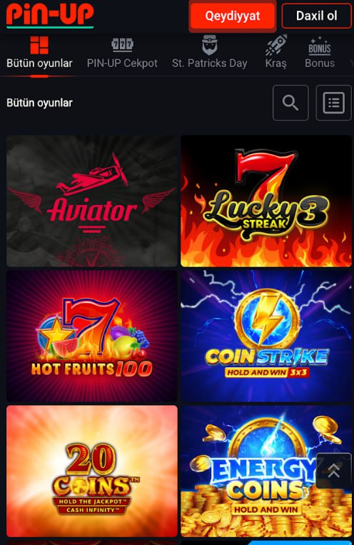 pin up casino az üçün taktika qazanmaq